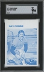 1977 Topps #267 Ray Fosse 9 card progressive proof.
